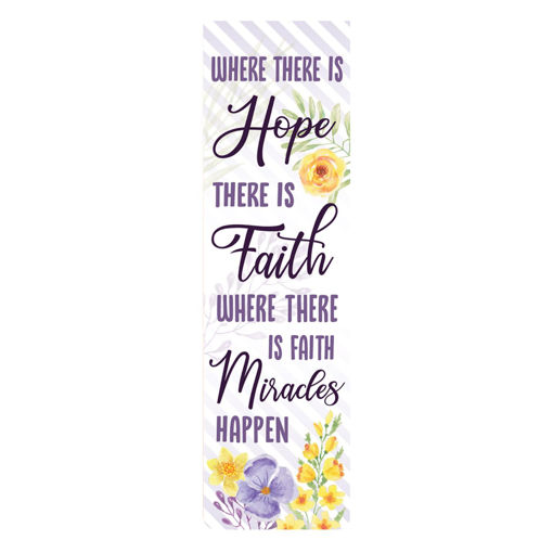 Picture of MAGNETIC BOOKMARK WHERE THERE IS HOPE THERE IS FAITH